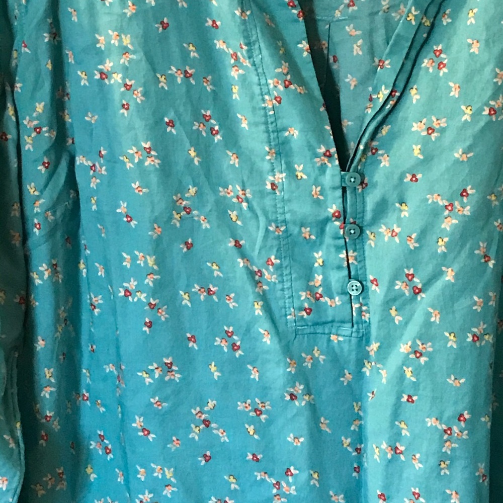 💐Turquoise cotton tunic 3X Talbots brand